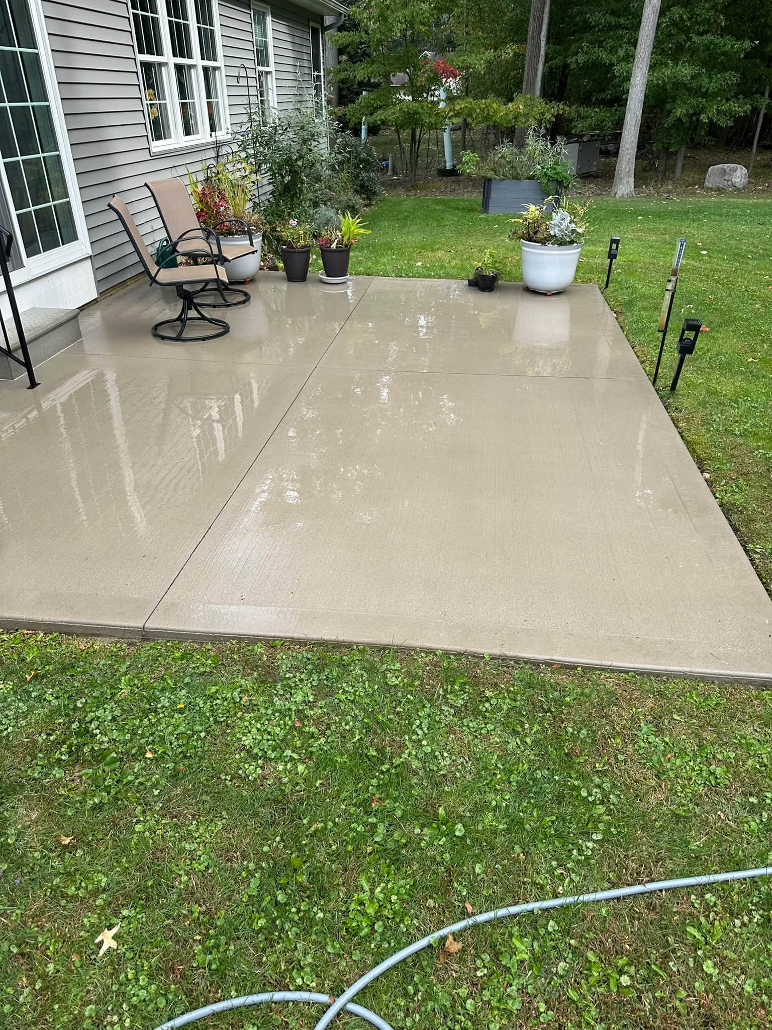 Patio and house exterior from Wysocky's recent work